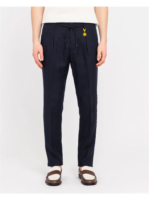 pantalone uomo blu MANUEL RITZ | P1688L253127/89